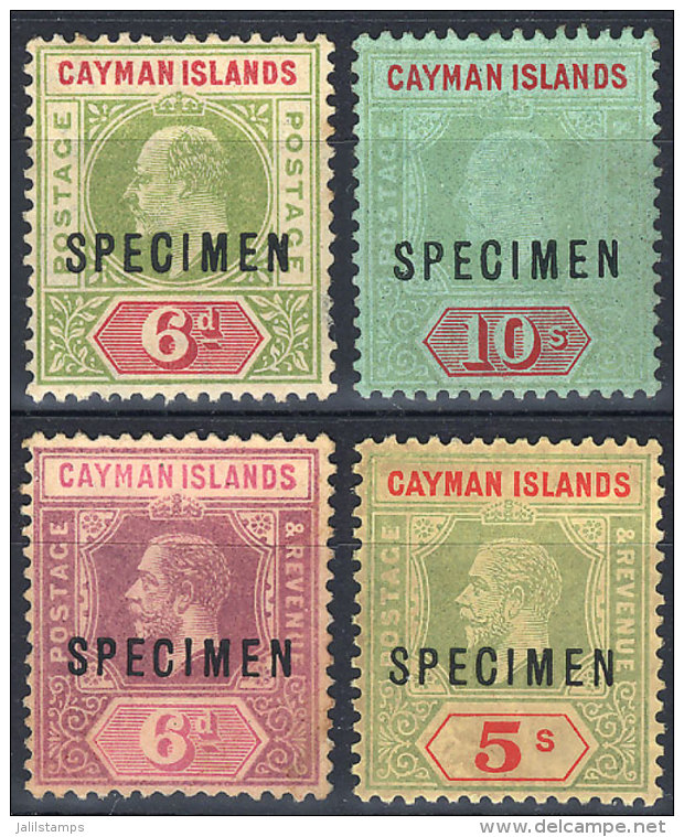 Sc.14 + 30 + 39 + 43, All With SPECIMEN Ovpt., Mint No Gum, VF Quality! - Kaaiman Eilanden