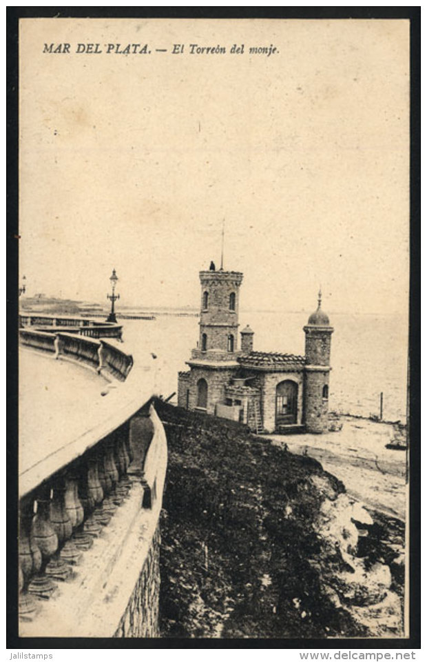 MAR DEL PLATA: Tower Torreón Del Monje, Old Unused PC Of VF Quality - Argentinien