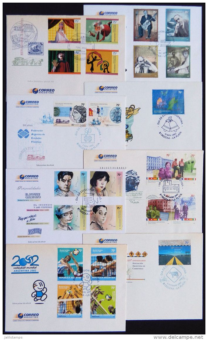 Lot Of FDC Covers Of 2002, Very Thematic, Excellent Quality! - Lots & Serien