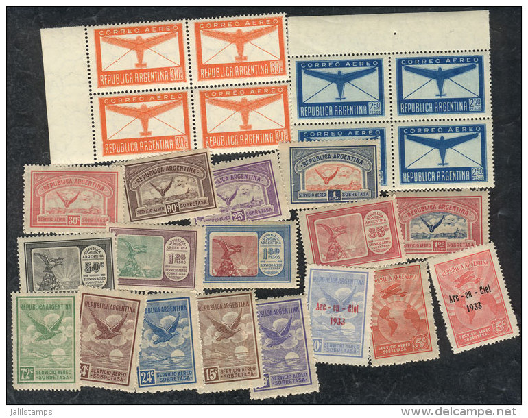 AIRMAIL: Small Lot Of Good Values, Most Of Fine Quality, Including 2 With ARC EN CIEL Overprint, Good Opportunity... - Collections, Lots & Séries