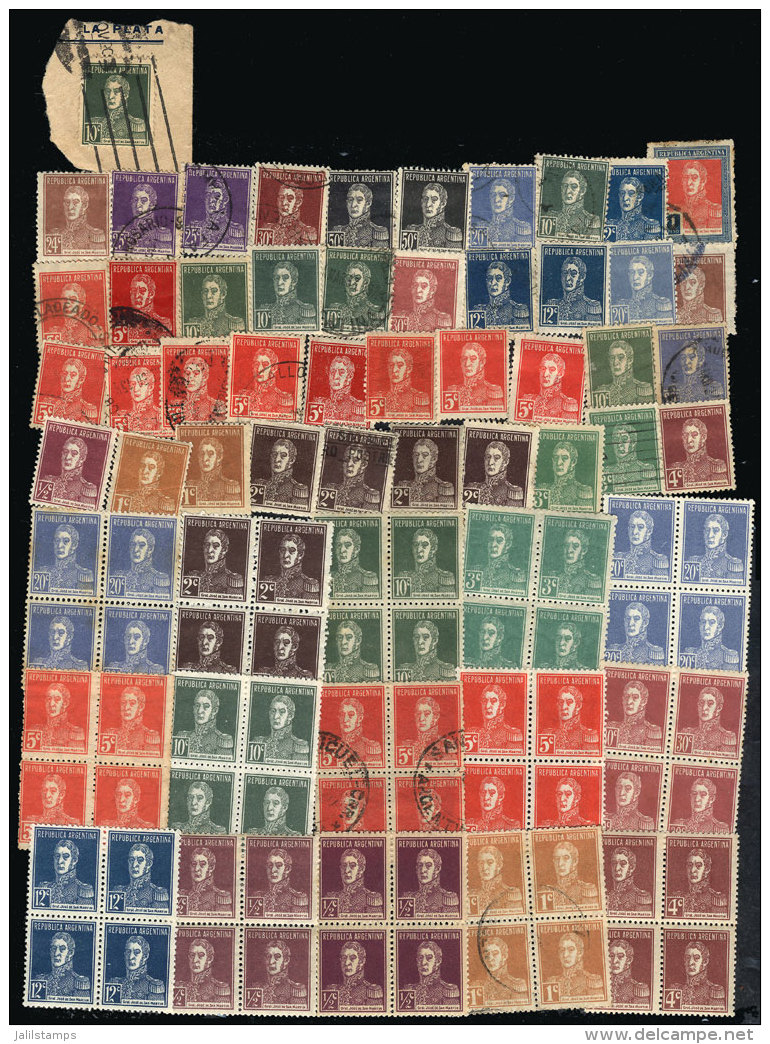 Lot Of Stamps Of The "San Martin Without Period" Issue, Mint (can Be Without Gum) Or Used, Fine General Quality... - Lots & Serien