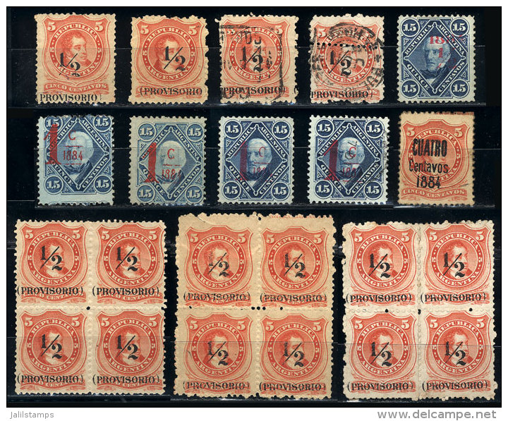 Very Nice Group Of Provisional Stamps, Mint (can Be Without Gum) Or Used, General Quality Is Fine To VF (although... - Lots & Serien
