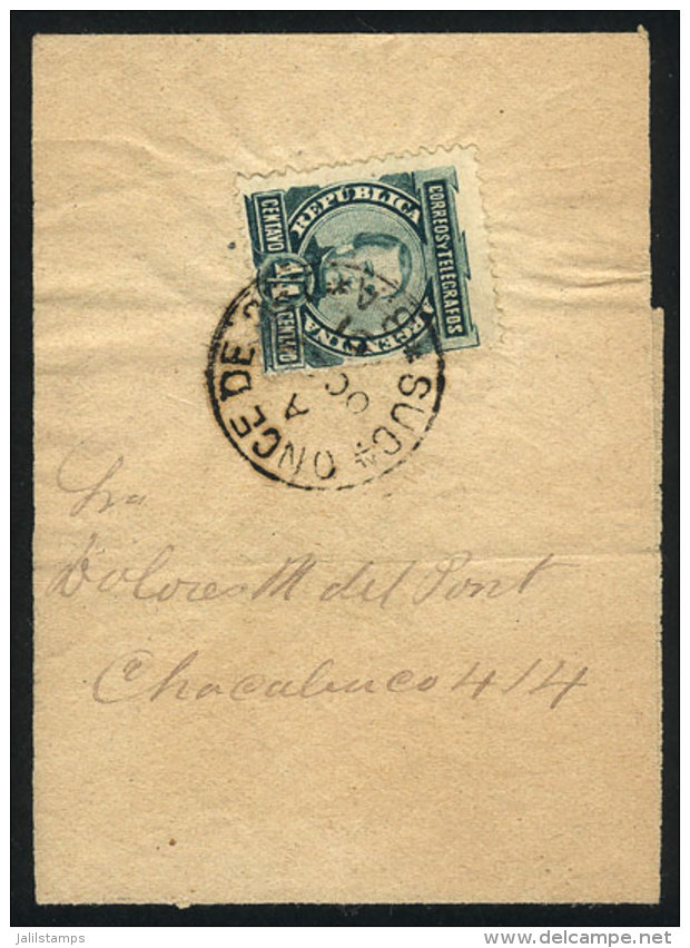 Newspaper Wrapper Franked By GJ.96 ALONE (&frac14;c.), Very Rare Rate Of A QUARTER CENT For Printed Matter Used... - Sonstige & Ohne Zuordnung