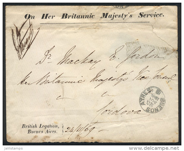 Cover With Printed Head "On Her Britannic Majesty's Service" - "British Legation, Buenos Aires", Sent Stampless To... - Sonstige & Ohne Zuordnung