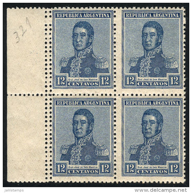 GJ.471, Beautiful Block Of 4 With DOUBLE Vertical Perforation At Left, VF Quality! - Autres & Non Classés