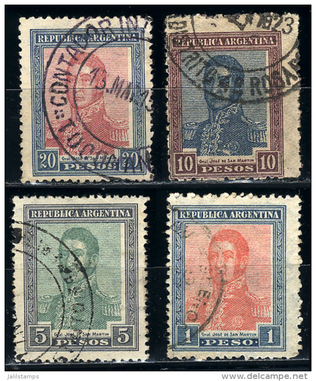 GJ.452/455, High Values Of The Set, VF Quality, Catalog Value US$63+ - Autres & Non Classés