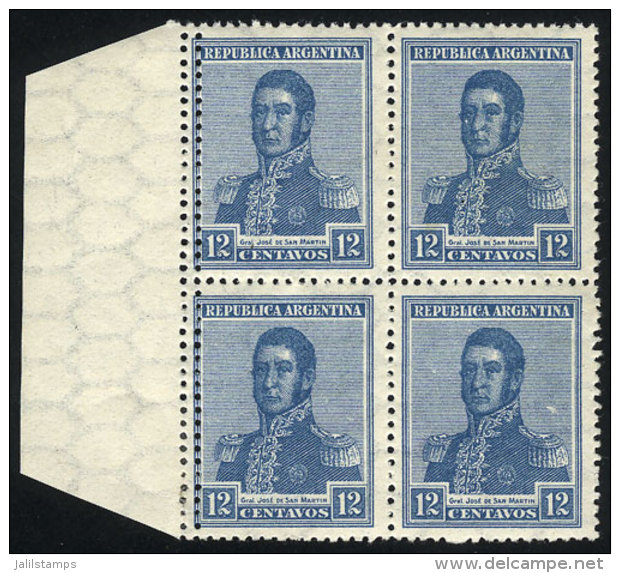 GJ.447, Beautiful Block Of 4 With DOUBLE Vertical Perforation Variety At Left, VF Quality! - Sonstige & Ohne Zuordnung