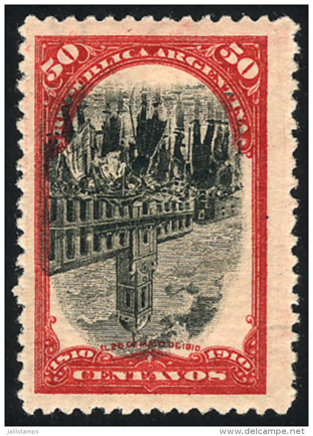 GJ.311CI, 1910 Centenary Of The May Revolution 50c. With INVERTED CENTER, Small Thin On Back, Almost Insignificant... - Sonstige & Ohne Zuordnung