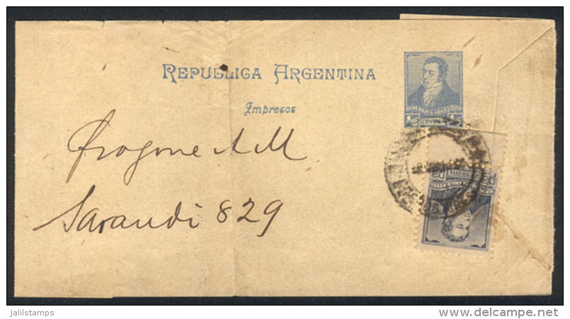 GJ.174 On A &frac12;c. Wrapper, Used In Buenos Aires, VF! - Sonstige & Ohne Zuordnung