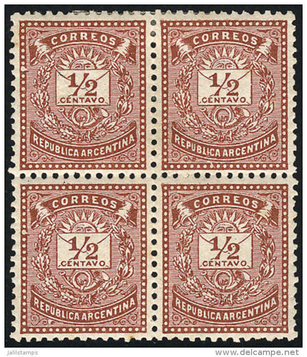 GJ.61 + 61a, Mint Block Of 4, 2 Stamps With Variety "2 Without Serif", Very Nice, Catalog Value US$40. - Autres & Non Classés