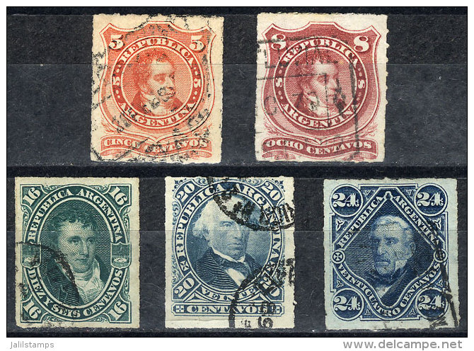 GJ.48/52, Complete Set Of 5 Used Values, Fine Quality, Catalog Value US$53+ - Sonstige & Ohne Zuordnung