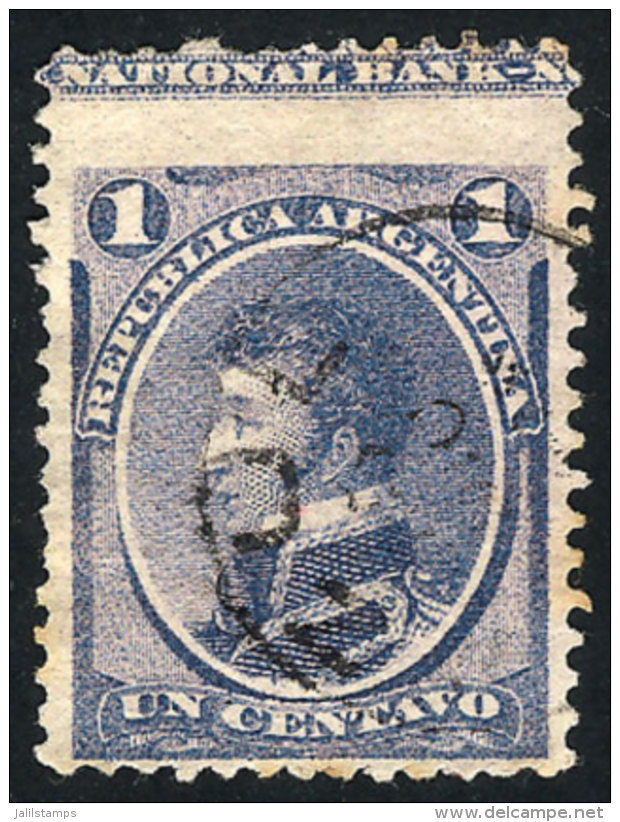 GJ.35A, With Variety "very Tall Stamp, With Part Of Printer Imprint" (sheet Margin), VF And Rare! - Autres & Non Classés