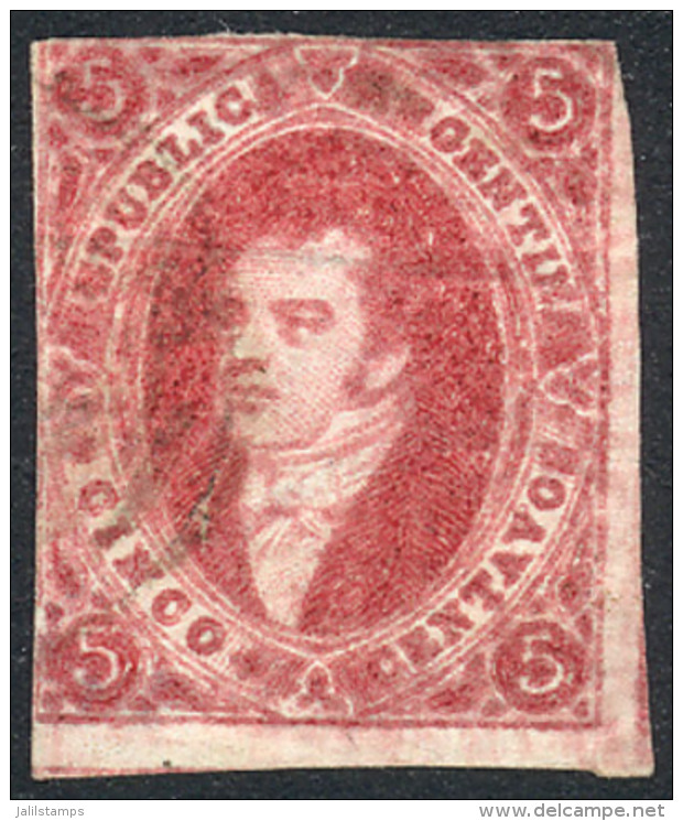 GJ.34e, 8th Printing With Oily Impression Var., Ivory Head, With A Soft Pen Cancel, Interesting, Catalog Value... - Oblitérés