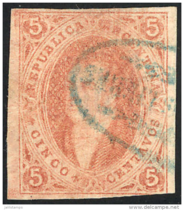 GJ.27A, 6th Printing Imperforate, Orangish Dun-red, Also With Lightly Dirty Plate Variety (vertically), Used In... - Oblitérés