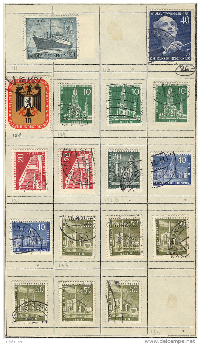 Lot Of Stamps And Sets Mounted In An Approval Book (and Some Not Mounted), Including Good Values And Interesting... - Verzamelingen