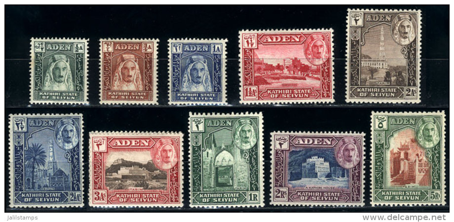 Sc.1/11, 1942 Cmpl. Set Of 11 Mint Values, VF Quality, Catalog Value US$66+ - Aden (1854-1963)