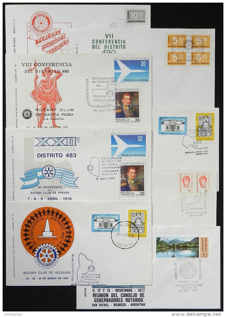 47 Covers Of Argentina With Special Postmarks Related To Topic ROTARY, Excellent Quality, Low Start! - Rotary, Lions Club