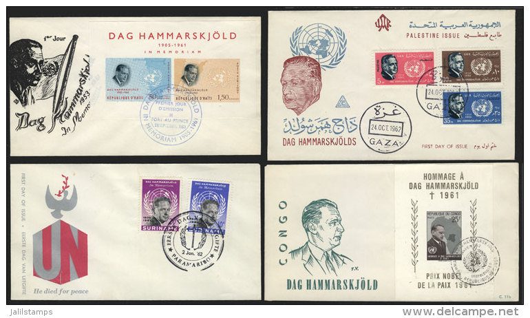 DAG HAMMARSKJÖLD: 13 Covers Of Varied Countries, Very Fine Quality! - Other & Unclassified