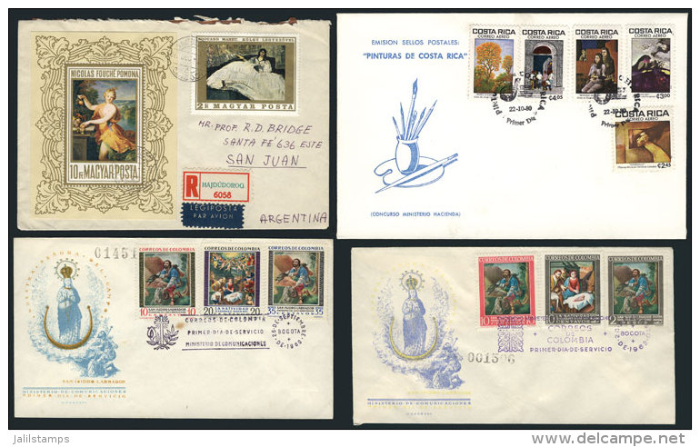 Lot Of 31 Varied Covers, Some Used With Good Postages, Others Are FDC, VF Quality, Good Opportunity At A Low Start! - Andere & Zonder Classificatie