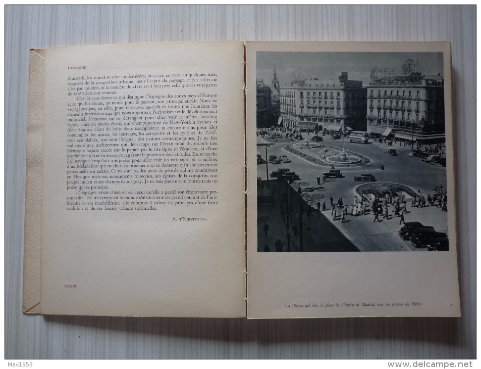 ESCALES DU MONDE - L'ESPAGNE Texte De A.T'Serstevens- 2 Volumes Les Documents D'Art, Monaco, 1952 - Art