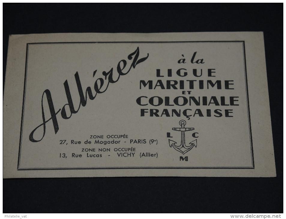 FRANCE - Carnet "Adhérez à La Ligue Maritime Et Coloniale Française " De L´Algérie - A Voir - Petits Défauts - P20409 - Blocchi & Libretti