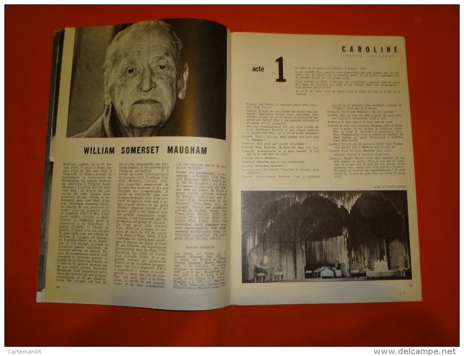 Théâtre - L´avant scène N°310 - Caroline, Somerset Maugham, Pol Quentin, Le Pr, Françoise Gatteau, Félicien Marceau