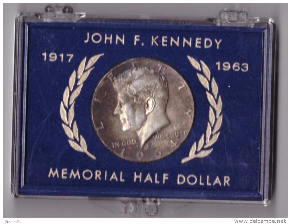 UNITED STATES OF AMERICA - MEMORIAL HALF DOLLAR - ANNO 1964 - JOHN F. KENNEDY - 1917 - 1963 - SILVER - ORIGINAL PACKET - - Other - America