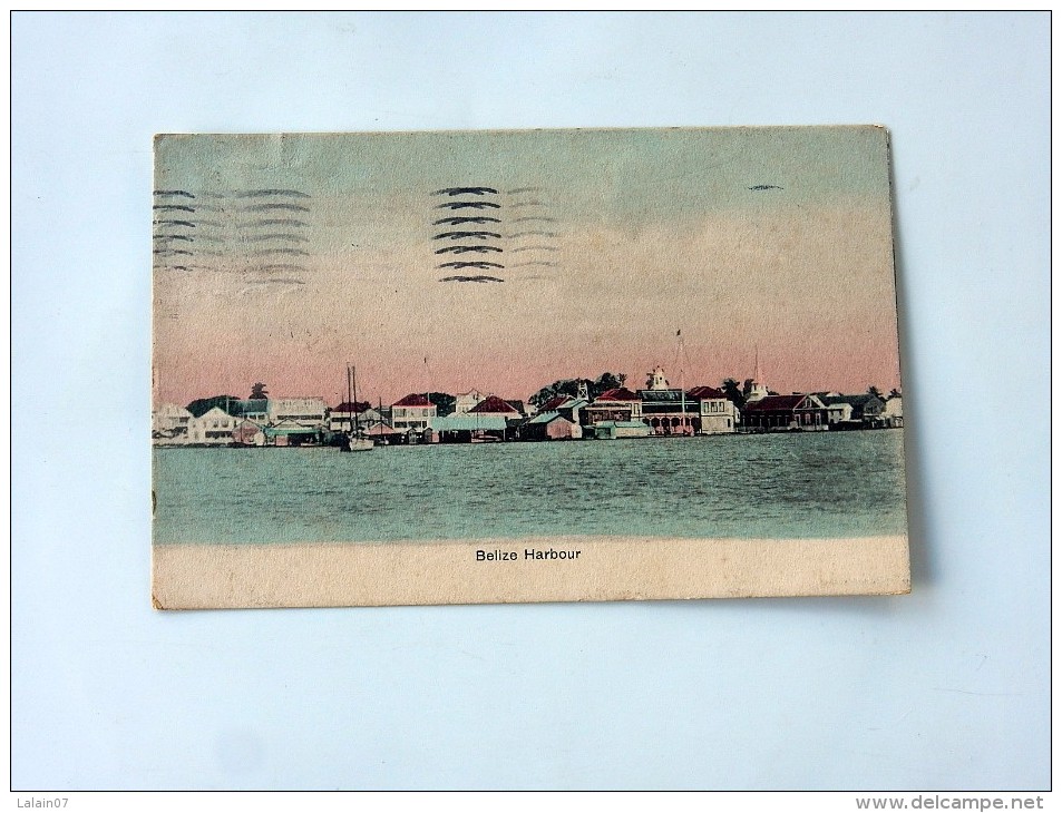 Carte Postale Ancienne : BELIZE HARBOUR, In 1909 - Belice