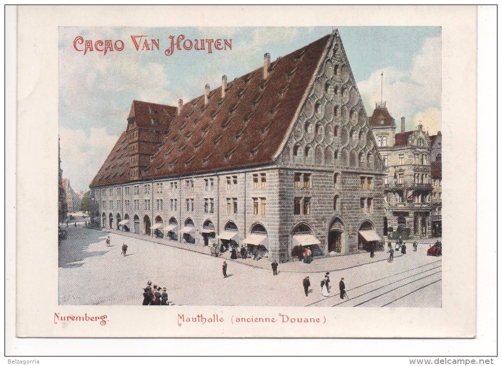 GRANDE CHROMOS PUBLICITAIRE CACAO VAN HOUTEN, Nuremberg - Mauthalle  ( Ancienne Douane ) - Van Houten