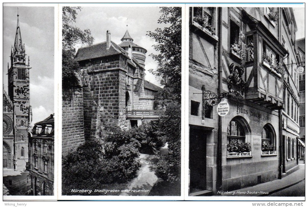 Nürnberg - 19 S/w Ansichtskarten Im Kleinformat Leporello - Nuernberg