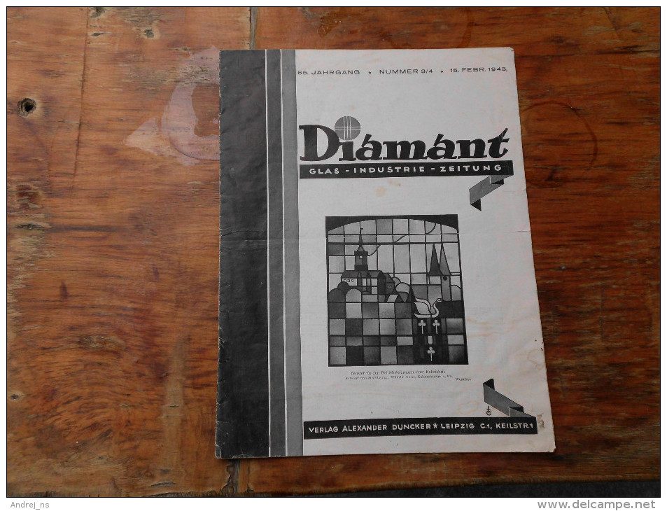 Diamant Glas Industrie Zeitung Leipzig 1943 - Sonstige & Ohne Zuordnung