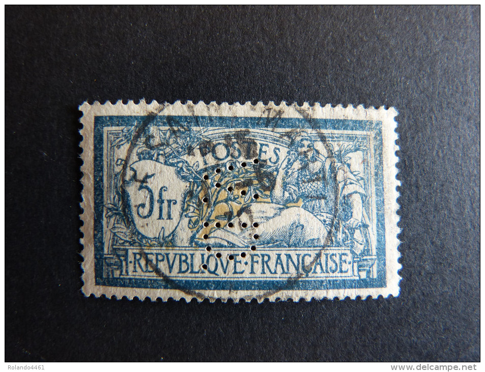 FRANCE V N° 123 V.D. 24 Indice 2 Merson Perforé Perforés Perfins Perfin Superbe ! Cote 5,00 € - Other & Unclassified