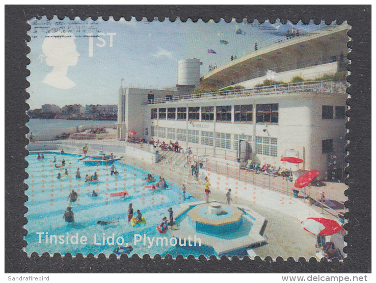 GREAT BRITAIN - 2014 Seaside Architecture - Tinside Lido 1st SG3636 Fine Used - Used Stamps