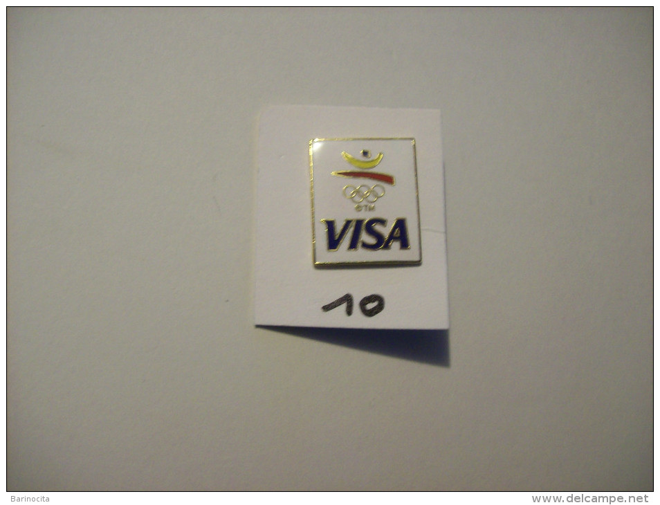 PIN´S - JEUX OLYMPIQUES - BARCELONA  92  - " Le Logo  Pub Visa   "   -   Voir Photo ( 10 ) - Olympische Spelen