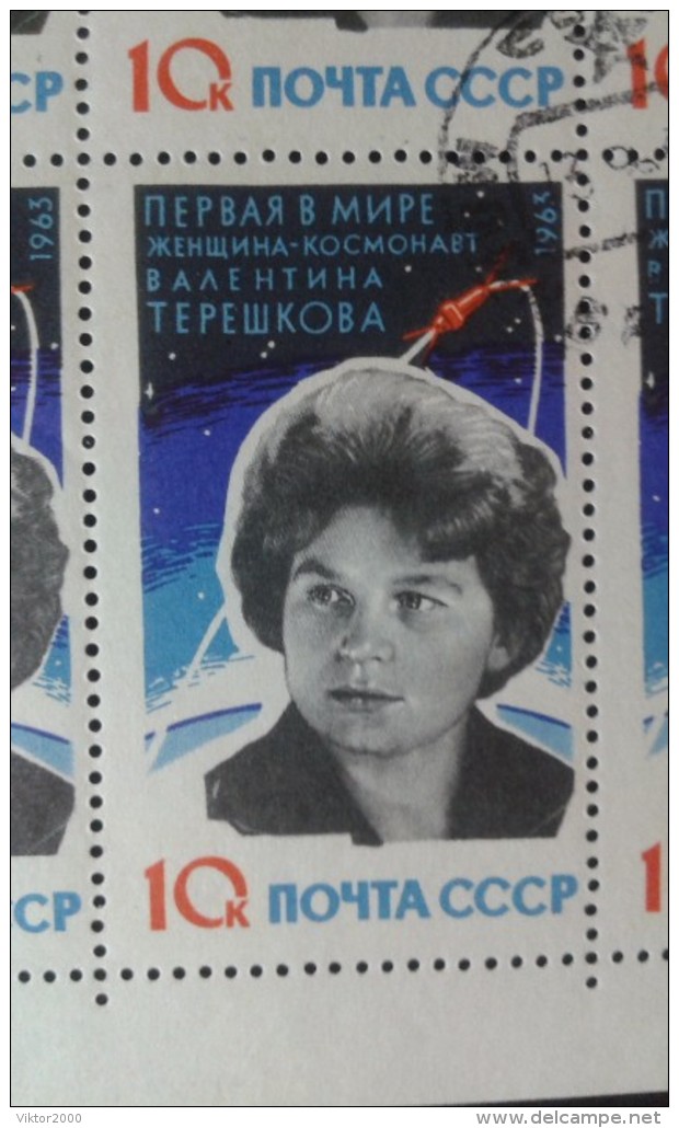 RUSSIA 1963  ()YVERT2691-2693 The Flight Of Vostok 6 Tereshkova And Bykovsky.2 Sheets - Full Sheets