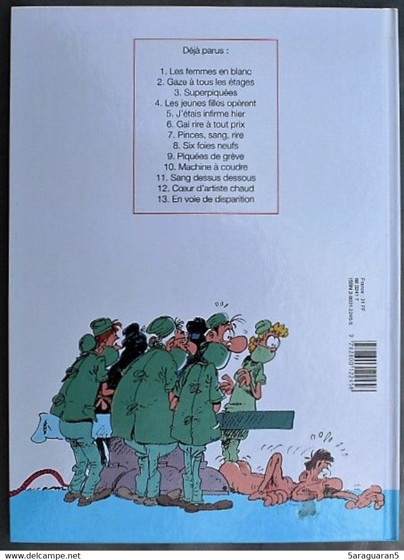 BD - LES FEMMES EN BLANC - 7 - Pinces, Sang, Rires - Rééd. 1995 - Femmes En Blanc, Les
