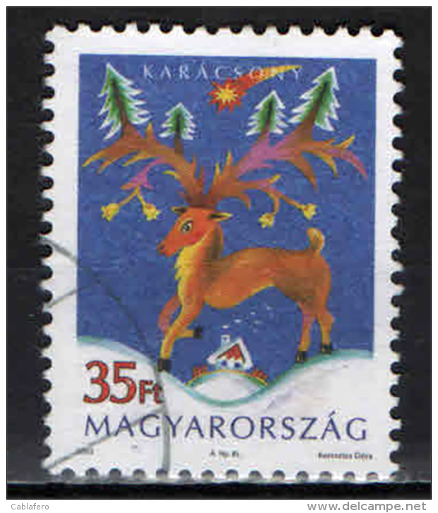 UNGHERIA - 2003 - NATALE - LA RENNA - USATO - Used Stamps