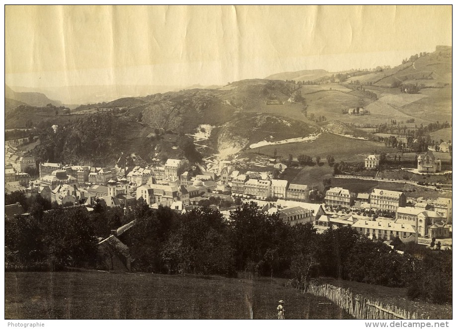 France Auvergne La Bourboule Et Le Mont Dore Panorama Ancienne Photo 1890 - Anciennes (Av. 1900)