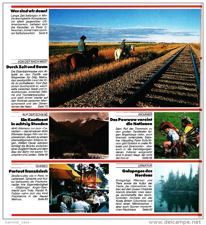 Geo Magazin Spezial  -  Kanada -  Nr. 6 / 1988  -  Ein Häuptling Klagt An  -  Tips Für Große Abenteuer - Voyage & Divertissement