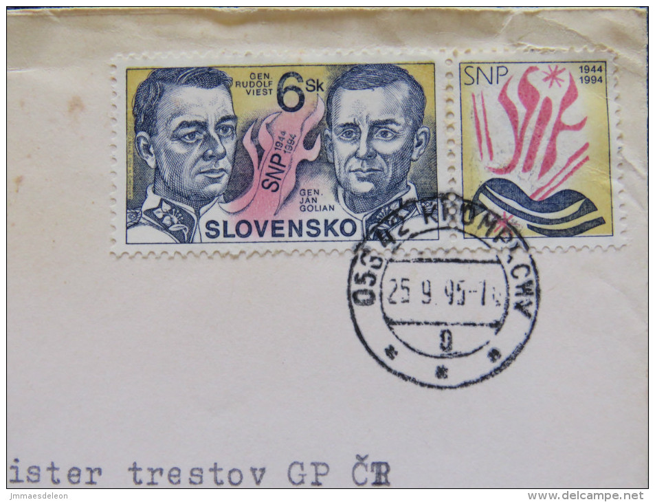 Slovakia 1969 Cover To Czech Rep. - Military Uniform - Briefe U. Dokumente