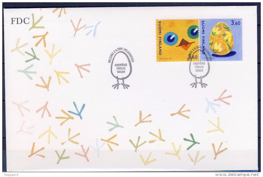 #F929. Finland 2001. Easter . FDC. Michel 1560-61. - FDC