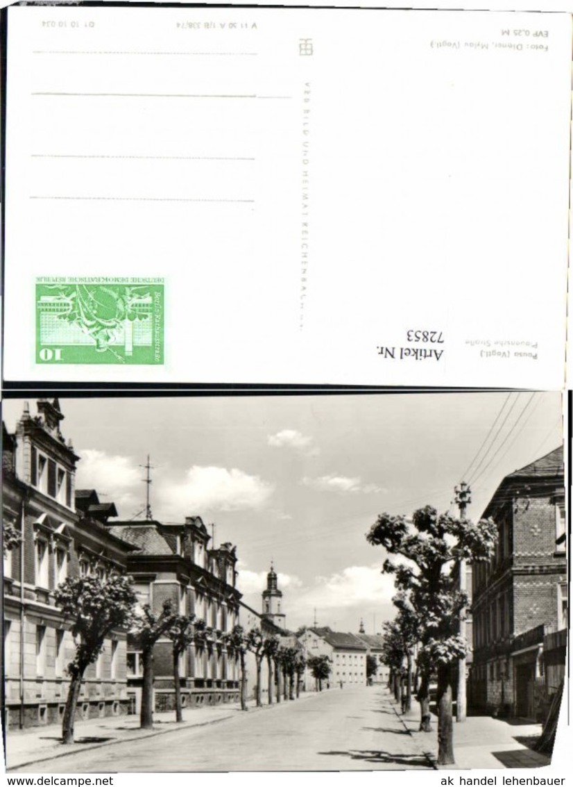 72853,Pausa Vogtland Plauensche Strasse 1960 - Altri & Non Classificati