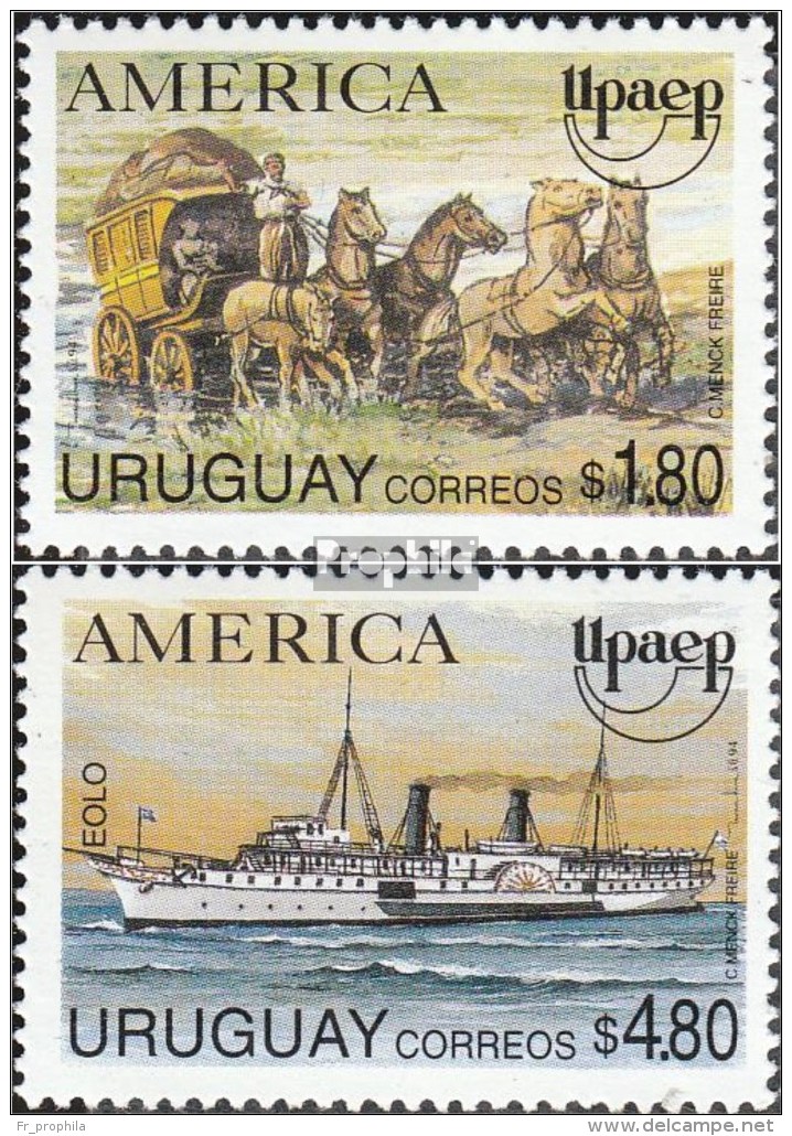 Uruguay 2059-2060 (complète.Edition.) Neuf Avec Gomme Originale 1994 Transport Postal - Uruguay