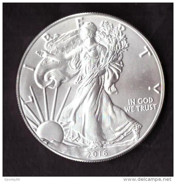 UNITED STATES OF AMERICA - FINE SILVER - ONE DOLLAR - ANNO 2016 - LIBERTY - IN GOD WE TRUST - SILVER - ARGENTO - - Altri – America