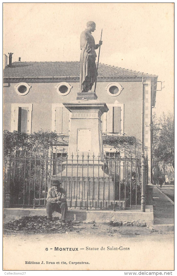 84-MONTEUX- STATUE DE SAINT GENS - Monteux