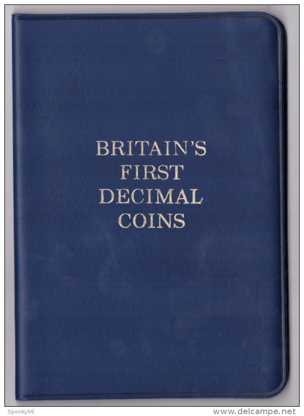 BRITAIN'S FIRST DECIMAL COINS - PRIME MONETE DECIMALI DELLA GRAN BRETAGNA - 5 VALORI - ANNO 1968 - - Altri – Europa