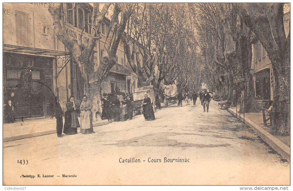 84-CAVAILLON -COURS BOURNISSAC - Cavaillon