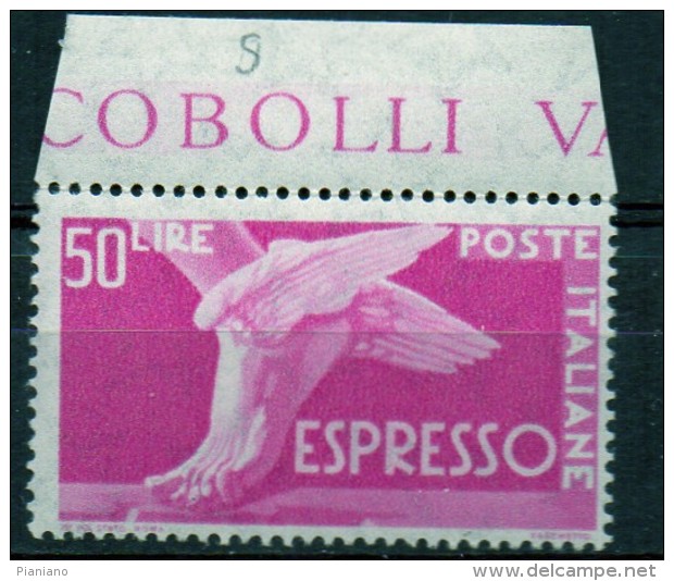 PIA - ITALIA - Specializzazione - 1956 : Espresso  £ 50- (SAS  33/I - CARRARO  11) - Posta Espressa/pneumatica