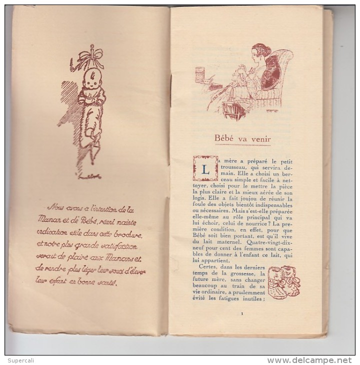 RT29.144 BROCHURE CONSEIL AUX MERES PAR LE DOCTEUR LARSONNA.CHAUSSONS.LANDEAU.SEIN.BALANCE.JOUETS..NOUNOURS - Santé