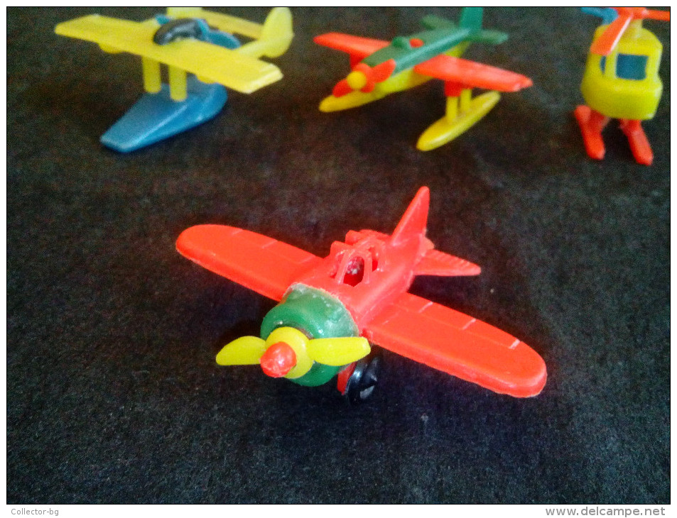 KINDER TOY LOT 1980 RARE VINTAGE ORIGINAL GERMANY MADE 4 AIRPLANE-HELICOPTER  ULTRA RARE - Autres & Non Classés